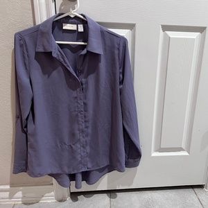 Chico’s size 0 (medium) purple button down.